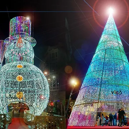 Iluminado Festivo Cerca Del Centro * Vigo