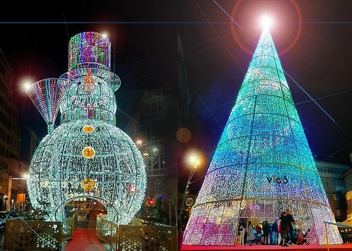 Iluminado Festivo Cerca Del Centro * Vigo